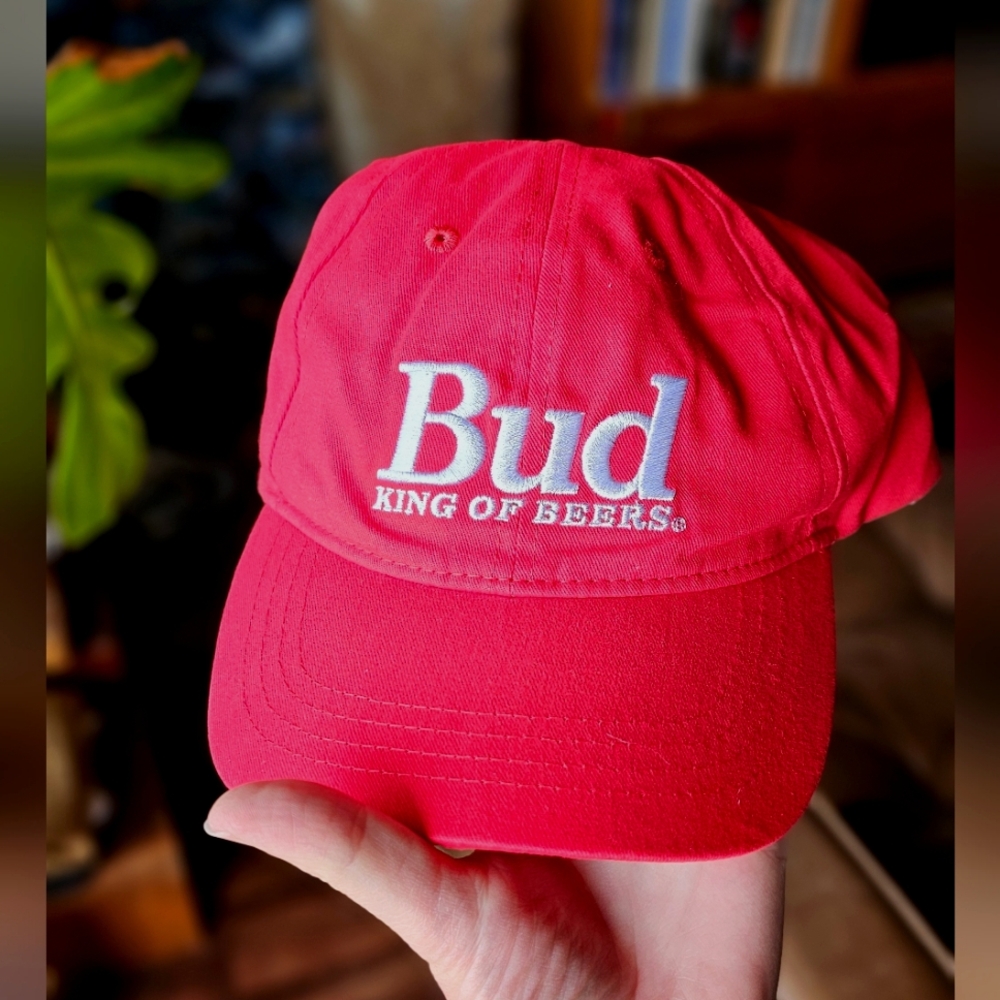 Budweiser King of Beers Classic Red Ballcap